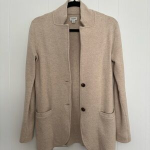 J.Crew Tan Cotton Sweater Blazer size XXS